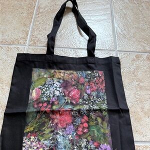 Tote Bag For Shopping Hand Painted floral design